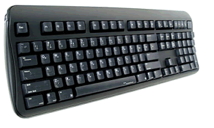 Half-QWERTY keyboard, by Matias Corporation